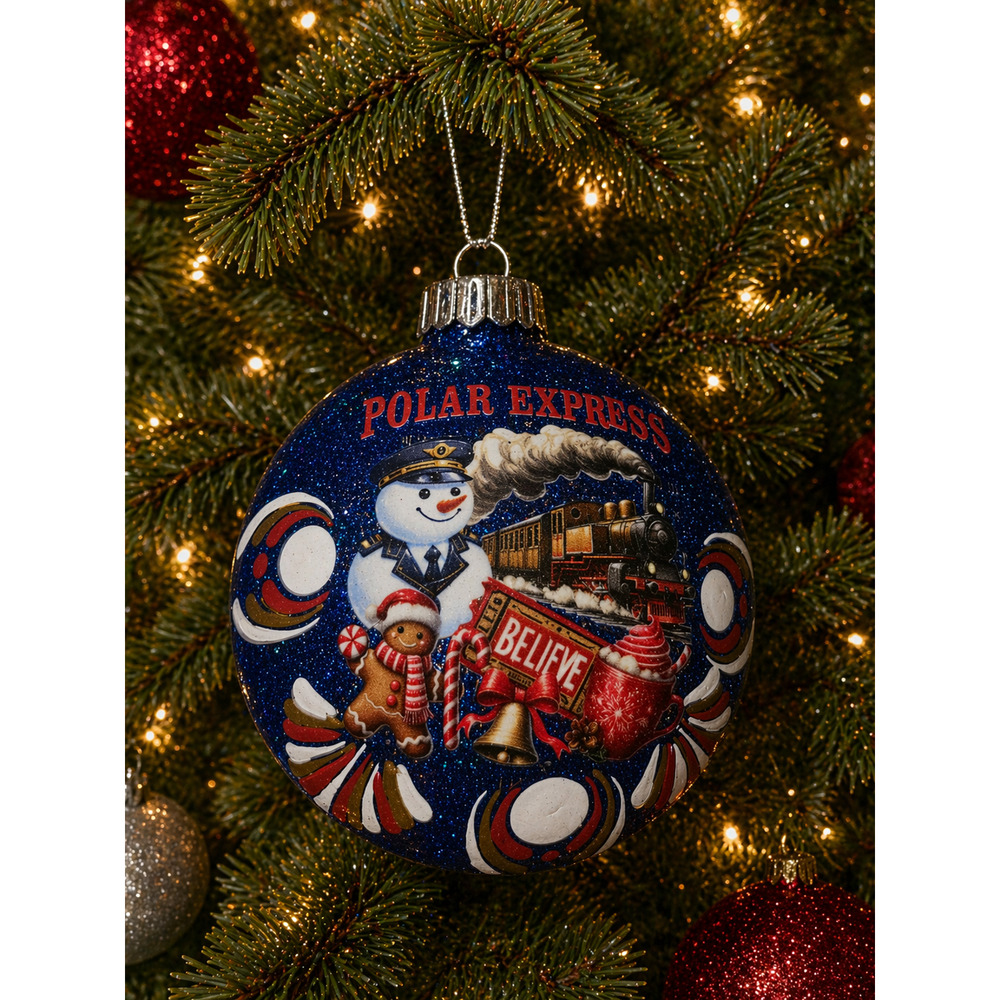 Polar Express Christmas Ornament – “Believe” Train Ornament – Nostalgic Holiday